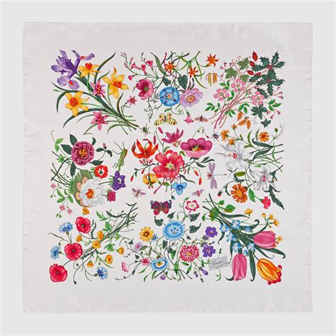 gucci scarf floral fruit|gucci floral scarf grace kelly.